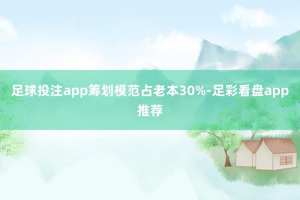 足球投注app筹划模范占老本30%-足彩看盘app推荐