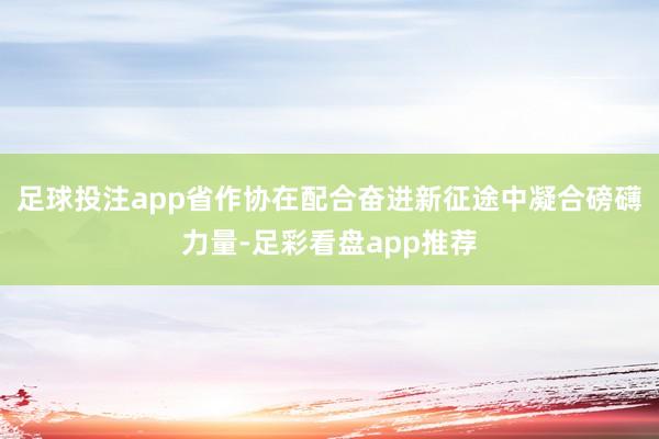 足球投注app省作协在配合奋进新征途中凝合磅礴力量-足彩看盘app推荐